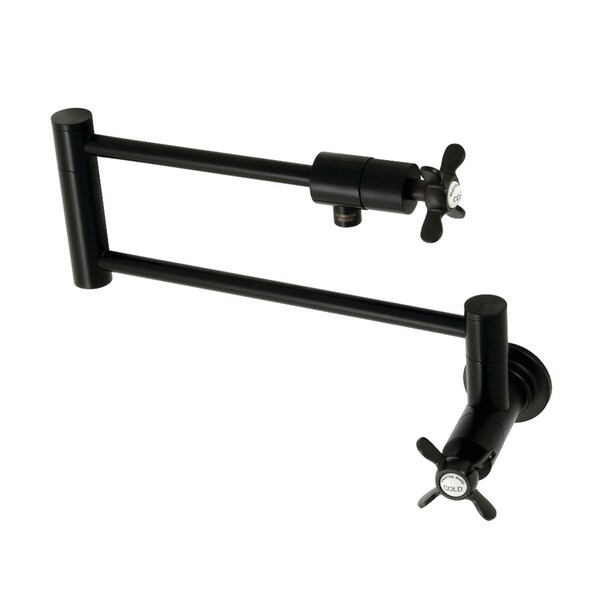 KS4100BEX Essex Wall Mount Pot Filler, Matte Black